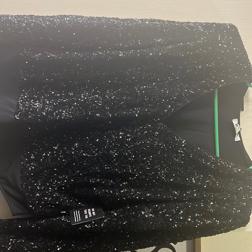 Brand new with tags express sequin bodysuit size large gorgeous!